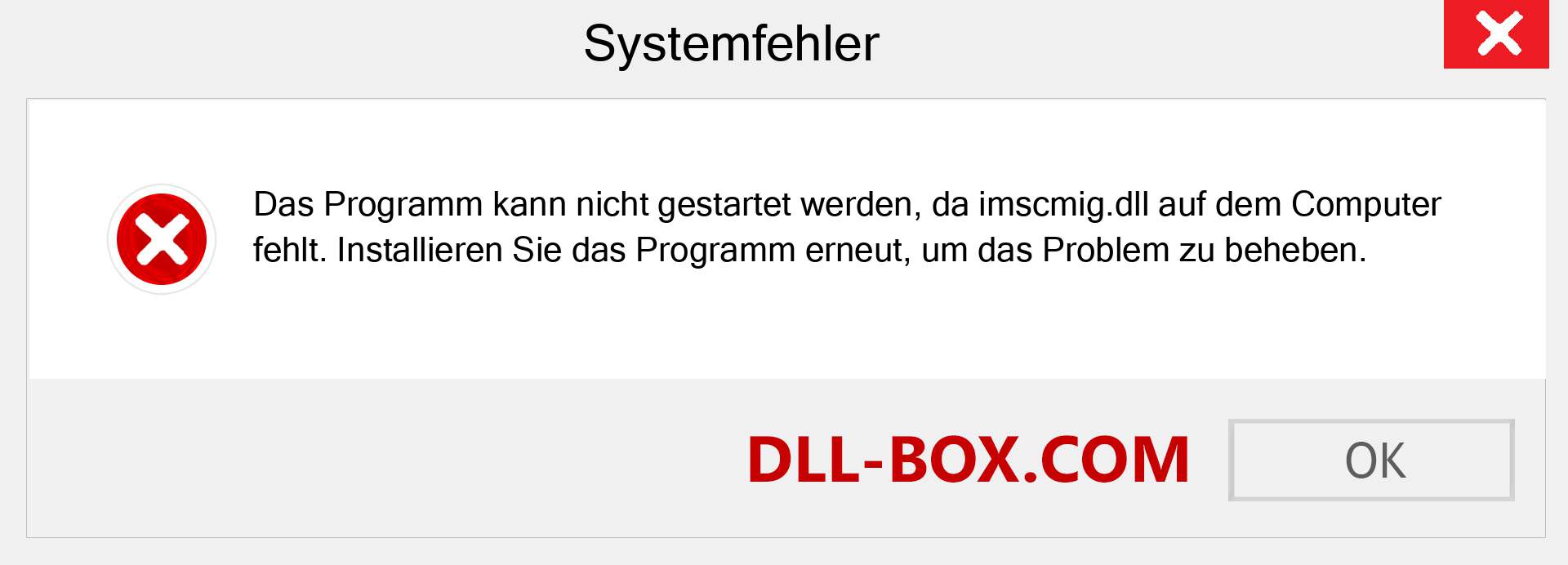 imscmig.dll-Datei fehlt?. Download für Windows 7, 8, 10 - Fix imscmig dll Missing Error unter Windows, Fotos, Bildern